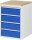 RAU Schubladenschrank L5.1, B580xT650xH825mm, B-Top-25mm, 4xSchublade-TA, 03-L5.1A-B.11
