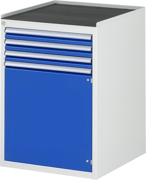RAU Schubladenschrank L5.6, B580xT650xH825mm, MT-Top-25mm, 3xSchublade-TA, 1xTür, 03-L5.6AR-MT.11