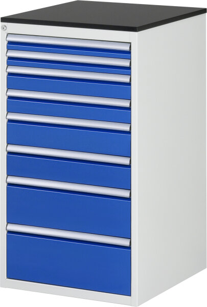 RAU Schubladenschrank L7.11, B580xT650xH1030mm, M-Top-22mm, 8xSchublade-TA, 03-L7.11A-M.11