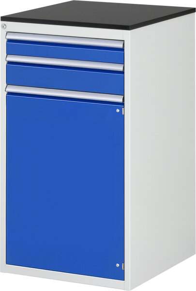 RAU Schubladenschrank L7.12, B580xT650xH1030mm, M-Top-22mm, 2xSchublade-TA, 1xTür, 03-L7.12AR-M.11