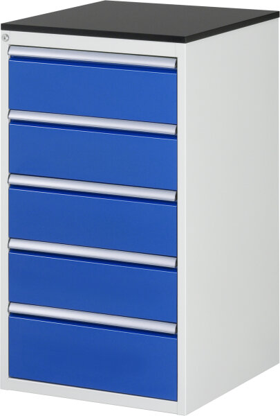 RAU Schubladenschrank L7.5, B580xT650xH1030mm, M-Top-22mm, 5xSchublade-TA, 03-L7.5A-M.11