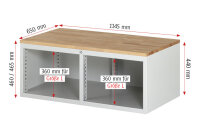 RAU Schubladenschrank LL2.0.0, B1145xT650xH460mm, M-Top-22mm, 4xSchublade-TA, 03-LL2.0.0A-M.11