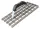 Profibau Gitter-Rabot 73991 gezahnt, 280 x 140 mm, Maschenweite 30 x 30 mm