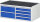 RAU Schubladenschrank LL2.0.7, B1145xT650xH465mm, MT-Top-25mm, 6xSchublade-TA, 03-LL2.0.7A-MT.11