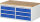 RAU Schubladenschrank LL2.3.3, B1145xT650xH465mm, B-Top-25mm, 6xSchublade-TA, 03-LL2.3.3A-B.11