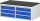 RAU Schubladenschrank LL2.3.3, B1145xT650xH460mm, M-Top-22mm, 6xSchublade-TA, 03-LL2.3.3A-M.11