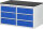 RAU Schubladenschrank LL3.0.0, B1145xT650xH640mm, M-Top-22mm, 6xSchublade-TA, 03-LL3.0.0A-M.11