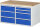 RAU Schubladenschrank LL3.0.1, B1145xT650xH645mm, B-Top-25mm, 7xSchublade-TA, 03-LL3.0.1A-B.11