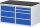 RAU Schubladenschrank LL3.0.1, B1145xT650xH640mm, M-Top-22mm, 7xSchublade-TA, 03-LL3.0.1A-M.11