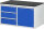 RAU Schubladenschrank LL3.0.8, B1145xT650xH640mm, M-Top-22mm, 3xSchublade-TA, 1xTür, 03-LL3.0.8A-M.11