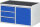 RAU Schubladenschrank LL3.0.8, B1145xT650xH645mm, MT-Top-25mm, 3xSchublade-TA, 1xTür, 03-LL3.0.8A-MT.11