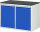 RAU Schubladenschrank LL5.12.12, B1145xT650xH820mm, M-Top-22mm, 2xTür, 03-LL5.12.12A-M.11