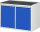 RAU Schubladenschrank LL5.12.12, B1145xT650xH825mm, MT-Top-25mm, 2xTür, 03-LL5.12.12A-MT.11