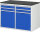 RAU Schubladenschrank LL5.7.7, B1145xT650xH820mm, M-Top-22mm, 4xSchublade-TA, 2xTür, 03-LL5.7.7A-M.11