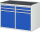 RAU Schubladenschrank LL5.7.7, B1145xT650xH825mm, MT-Top-25mm, 4xSchublade-TA, 2xTür, 03-LL5.7.7A-MT.11