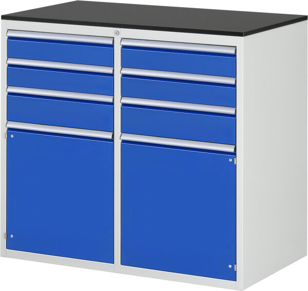 RAU Schubladenschrank LL7.2.2, B1145xT650xH1030mm, M-Top-22mm, 6xSchublade-TA, 2xTür, 03-LL7.2.2A-M.11