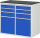 RAU Schubladenschrank LL7.2.2, B1145xT650xH1030mm, M-Top-22mm, 6xSchublade-TA, 2xTür, 03-LL7.2.2A-M.11