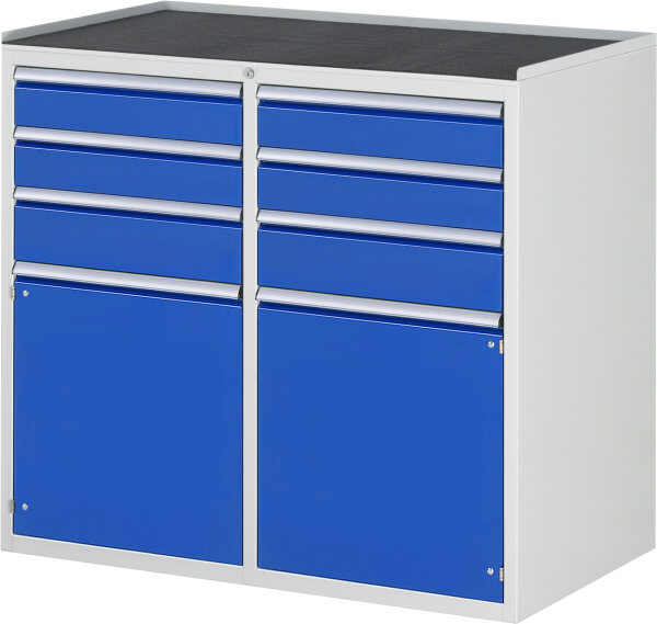 RAU Schubladenschrank LL7.2.2, B1145xT650xH1035mm, MT-Top-25mm, 6xSchublade-TA,2xTür, 03-LL7.2.2A-MT.11