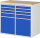 RAU Schubladenschrank LL7.3.3, B1145xT650xH1035mm, B-Top-25mm, 8xSchublade-TA, 2xTür, 03-LL7.3.3A-B.11
