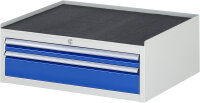 RAU Schubladenschrank XL1.1, B770xT650xH285mm, MT-Top-25mm, 2xSchublade-TA, 03-XL1.1A-MT.11
