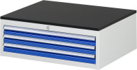 RAU Schubladenschrank XL1.2, B770xT650xH280mm, M-Top-22mm, 3xSchublade-TA, 03-XL1.2A-M.11