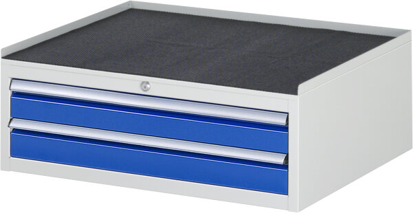 RAU Schubladenschrank XL1.3, B770xT650xH285mm, MT-Top-25mm, 2xSchublade-TA, 03-XL1.3A-MT.11