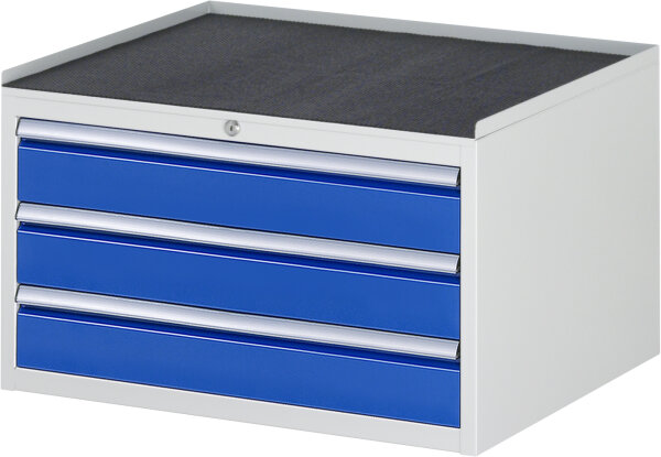 RAU Schubladenschrank XL2.3, B770xT650xH465mm, MT-Top-25mm, 3xSchublade-TA, 03-XL2.3A-MT.11