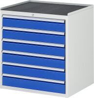 RAU Schubladenschrank XL5.16, B770xT650xH825mm, MT-Top-25mm, 6xSchublade-TA, 03-XL5.16A-MT.11