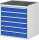 RAU Schubladenschrank XL5.16, B770xT650xH825mm, MT-Top-25mm, 6xSchublade-TA, 03-XL5.16A-MT.11
