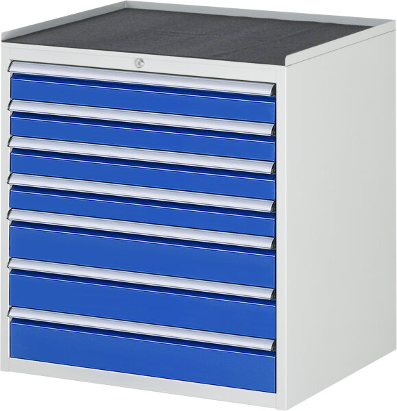 RAU Schubladenschrank XL5.17, B770xT650xH825mm, MT-Top-25mm, 7xSchublade-TA, 03-XL5.17A-MT.11