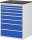 RAU Schubladenschrank XL7.11, B770xT650xH1030mm, M-Top-22mm, 8xSchublade-TA, 03-XL7.11A-M.11