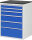 RAU Schubladenschrank XL7.7, B770xT650xH1030mm, M-Top-22mm, 6xSchublade-TA, 03-XL7.7A-M.11