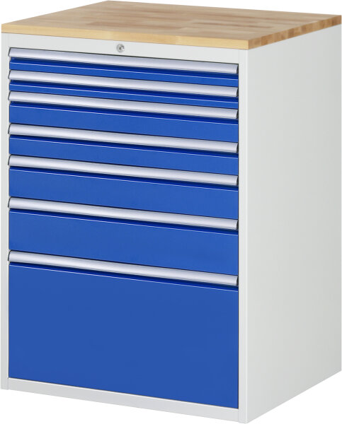 RAU Schubladenschrank XL7.9, B770xT650xH1035mm, B-Top-25mm, 7xSchublade-TA, 03-XL7.9A-B.11