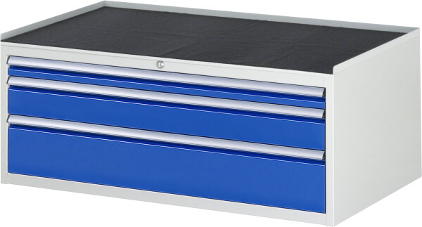 RAU Schubladenschrank XXL2.1, B1145xT650xH465mm, MT-Top-25mm, 3xSchublade-TA, 03-XXL2.1A-MT.11