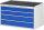 RAU Schubladenschrank XXL3.6, B1145xT650xH645mm, MT-Top-25mm, 4xSchublade-TA, 03-XXL3.6A-MT.11