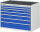 RAU Schubladenschrank XXL5.0, B1145xT650xH825mm, MT-Top-25mm, 7xSchublade-TA, 03-XXL5.0A-MT.11