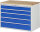 RAU Schubladenschrank XXL5.11, B1145xT650xH825mm, B-Top-25mm, 5xSchublade-TA, 03-XXL5.11A-B.11