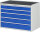 RAU Schubladenschrank XXL5.11, B1145xT650xH825mm, MT-Top-25mm, 5xSchublade-TA, 03-XXL5.11A-MT.11