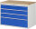 RAU Schubladenschrank XXL5.3, B1145xT650xH825mm, B-Top-25mm, 4xSchublade-TA, 03-XXL5.3A-B.11