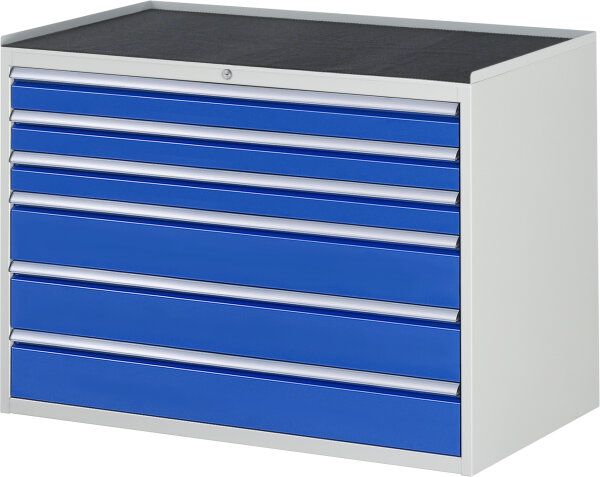 RAU Schubladenschrank XXL5.9, B1145xT650xH825mm, MT-Top-25mm, 6xSchublade-TA, 03-XXL5.9A-MT.11