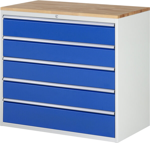 RAU Schubladenschrank XXL7.5, B1145xT650xH1035mm, B-Top-25mm, 5xSchublade-TA, 03-XXL7.5A-B.11
