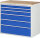 RAU Schubladenschrank XXL7.7, B1145xT650xH1035mm, B-Top-25mm, 6xSchublade-TA, 03-XXL7.7A-B.11