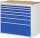 RAU Schubladenschrank XXL7.9, B1145xT650xH1035mm, B-Top-25mm, 7xSchublade-TA, 03-XXL7.9A-B.11