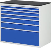 RAU Schubladenschrank XXL7.9, B1145xT650xH1030mm, M-Top-22mm, 7xSchublade-TA, 03-XXL7.9A-M.11