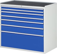 RAU Schubladenschrank XXL7.9, B1145xT650xH1035mm, MT-Top-25mm, 7xSchublade-TA, 03-XXL7.9A-MT.11