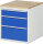 RAU Schubladenschrank L3.16, B580xT650xH645mm, B-Top-25mm, 3xSchublade-VA, 13-L3.16A-B.11