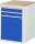 RAU Schubladenschrank L5.7, B580xT650xH825mm, B-Top-25mm, 2xSchublade-VA, 1xTür, 13-L5.7AR-B.11
