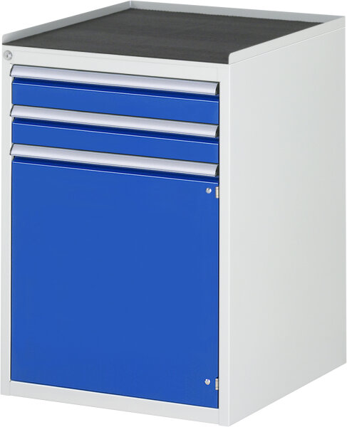 RAU Schubladenschrank L5.7, B580xT650xH825mm, MT-Top-25mm, 2xSchublade-VA, 1xTür, 13-L5.7AR-MT.11
