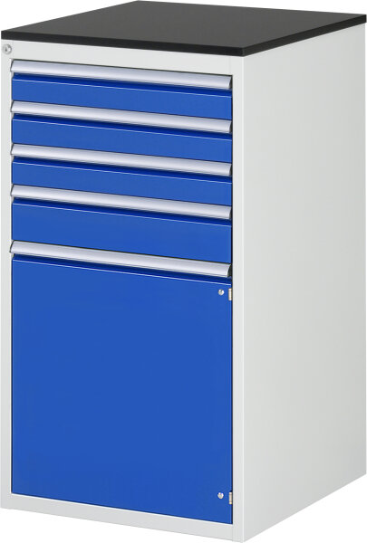 RAU Schubladenschrank L7.3, B580xT650xH1030mm, M-Top-22mm, 4xSchublade-VA, 1xTür, 13-L7.3AR-M.11
