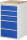 RAU Schubladenschrank L7.4, B580xT650xH1035mm, B-Top-25mm, 5xSchublade-VA, 13-L7.4A-B.11